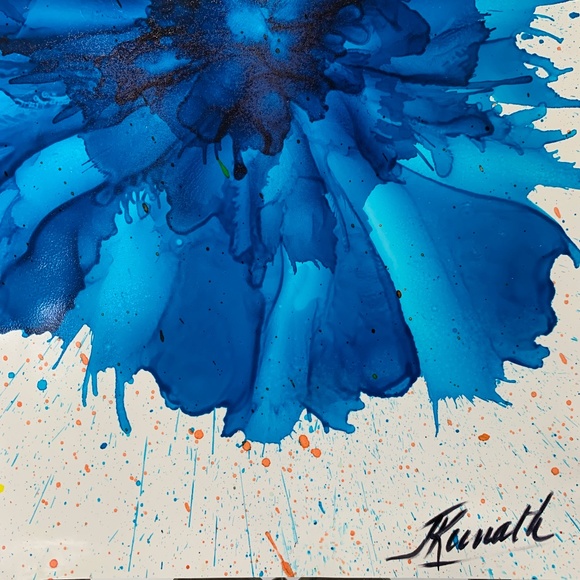 9x12 Original Alcohol Ink by Joanne Kunath